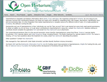 Tablet Screenshot of openherbarium.org